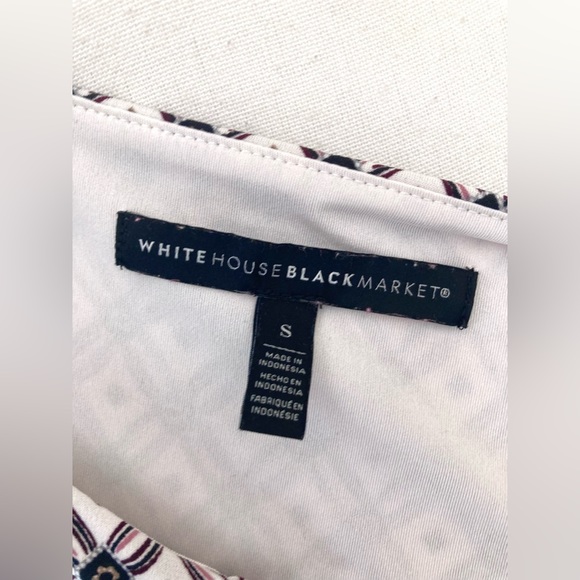 White House Black Market Horse-bit-Detail Geo-Print Tank Size S - Picture 8 of 9